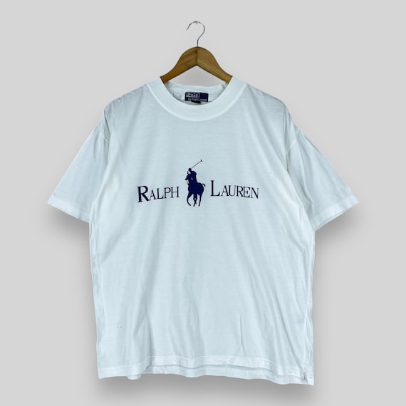 Vintage 1990s Polo RALPH LAUREN Tshirt Medium Ralph Lauren Big
