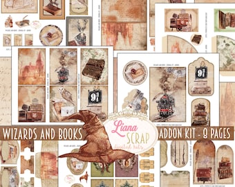 Winter City Junk Journal ADDON キット、ヴィンテージ エフェメラ