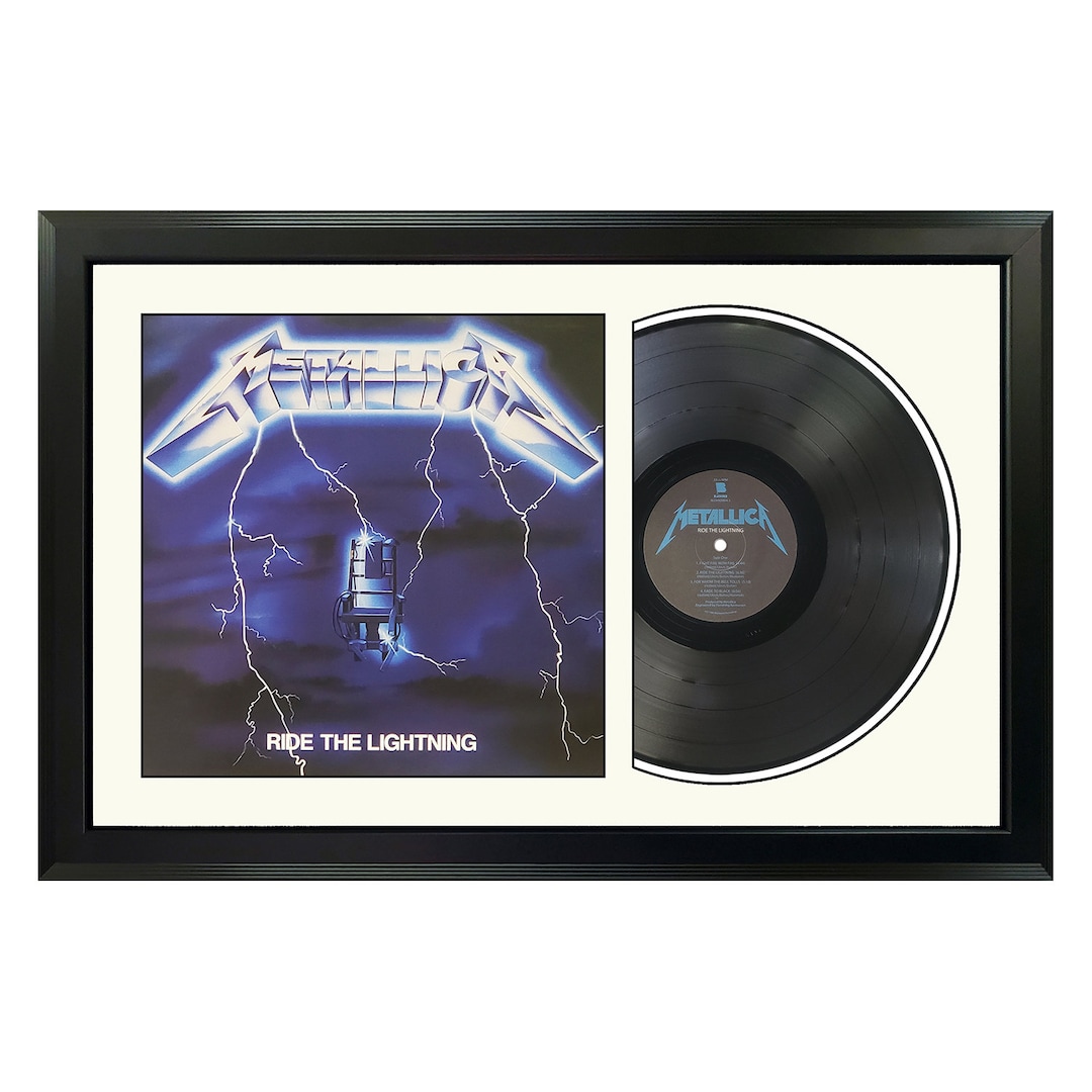 Metallica - Ride the Lightning - Framed Vinyl Record - Etsy