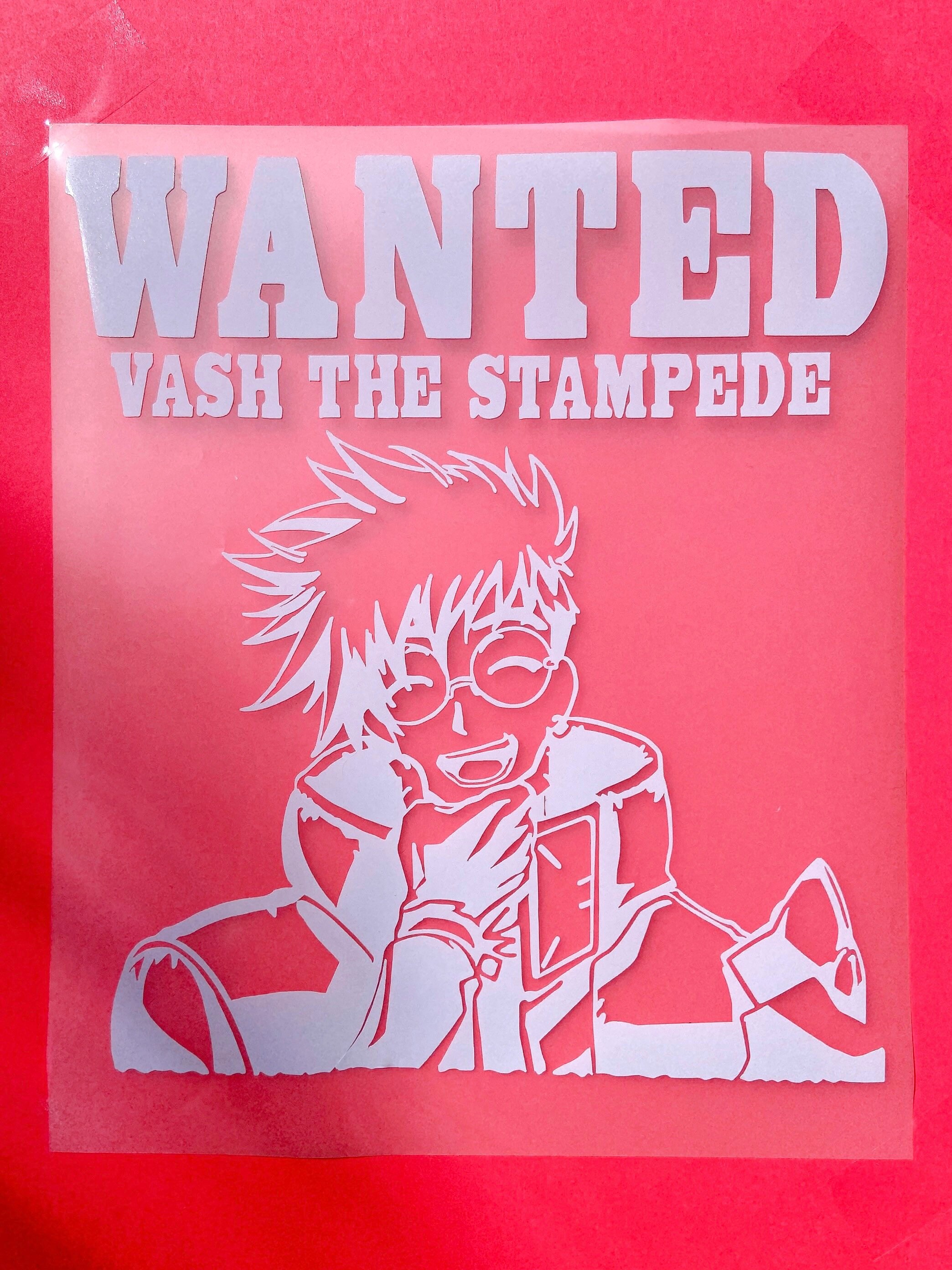 Vash the Stampede Wanted Poster - Etsy