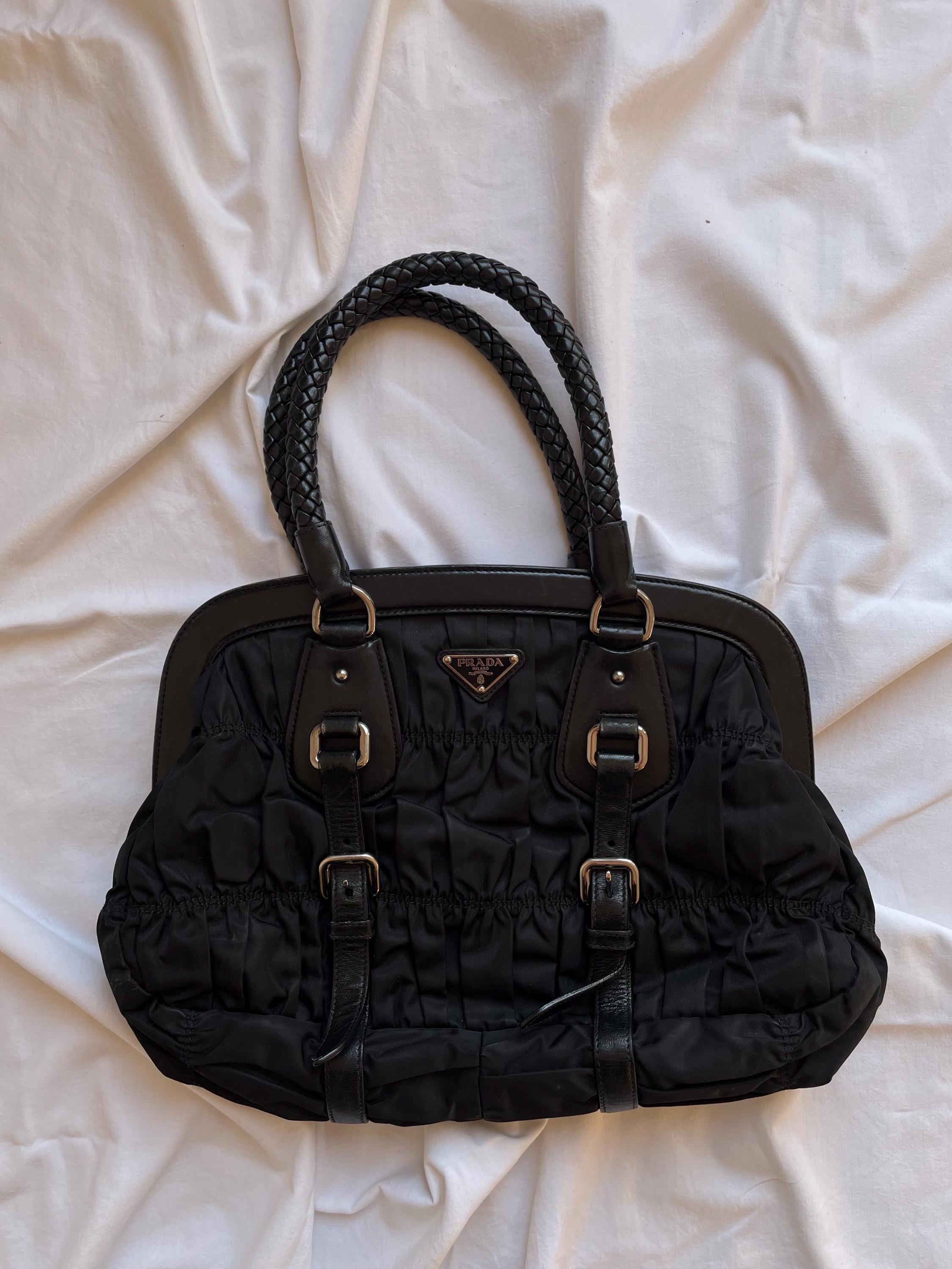 Vintage PRADA Handbag Vintage PRADA Bag 90s Prada Cloth Bag PRADA