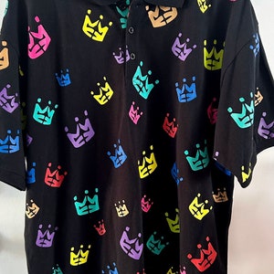 Rare Vintage PNB Nation Men's 2XL Neon Crown Logo Hip Hop Graffiti