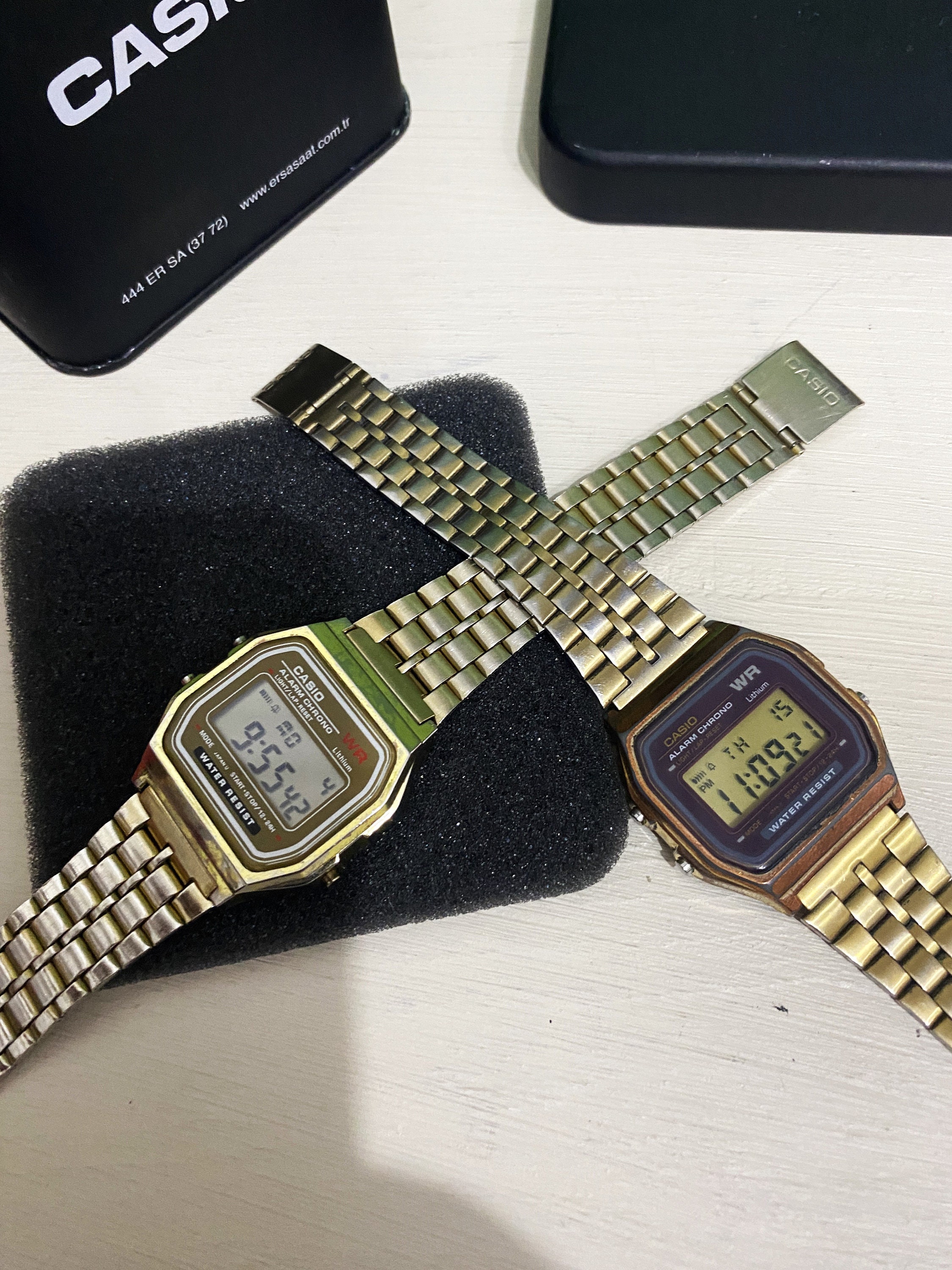 ヴィンテージ カシオ オリジナル A159W- A159WGE ファミリーセット 2個