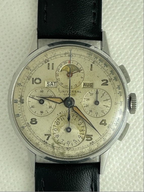 Universal Genève Tri-compax Triple Calendar Moon Phase Chronograph