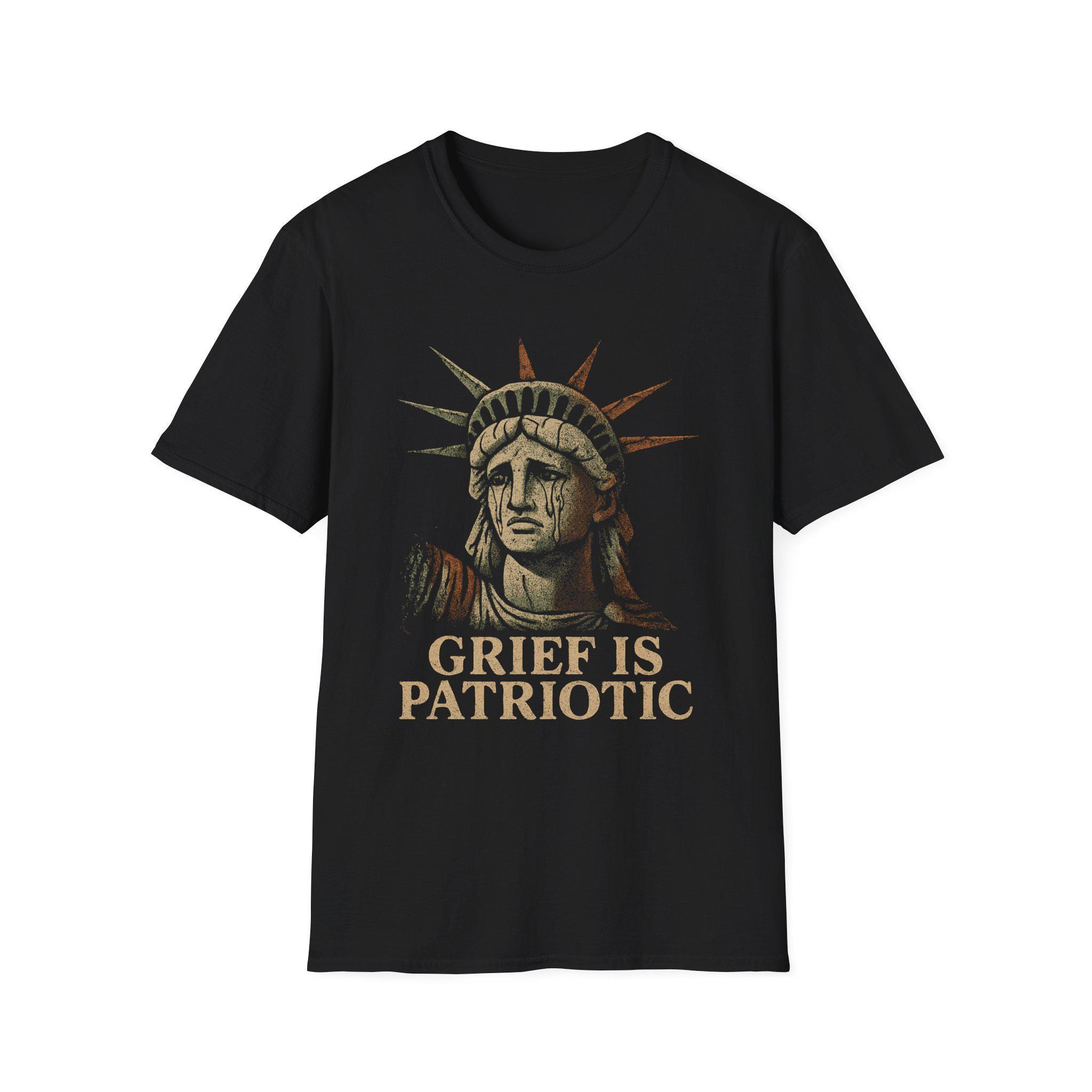 泣いている自由の女神像Tシャツ：政治活動、愛国的な悲しみ - Etsy 日本