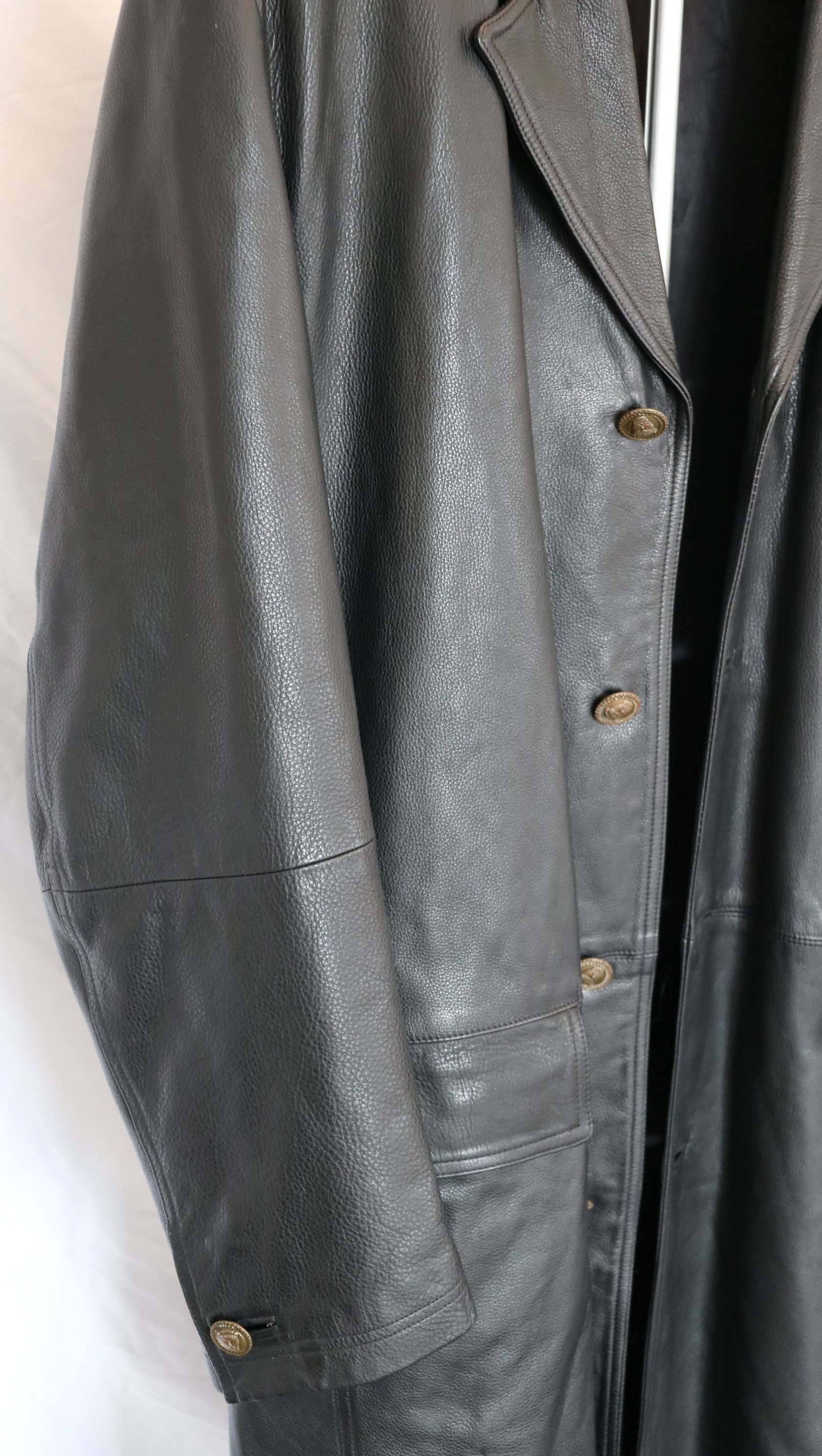 Original 90s Gianni Versace Leather Jacket Unisex - Etsy