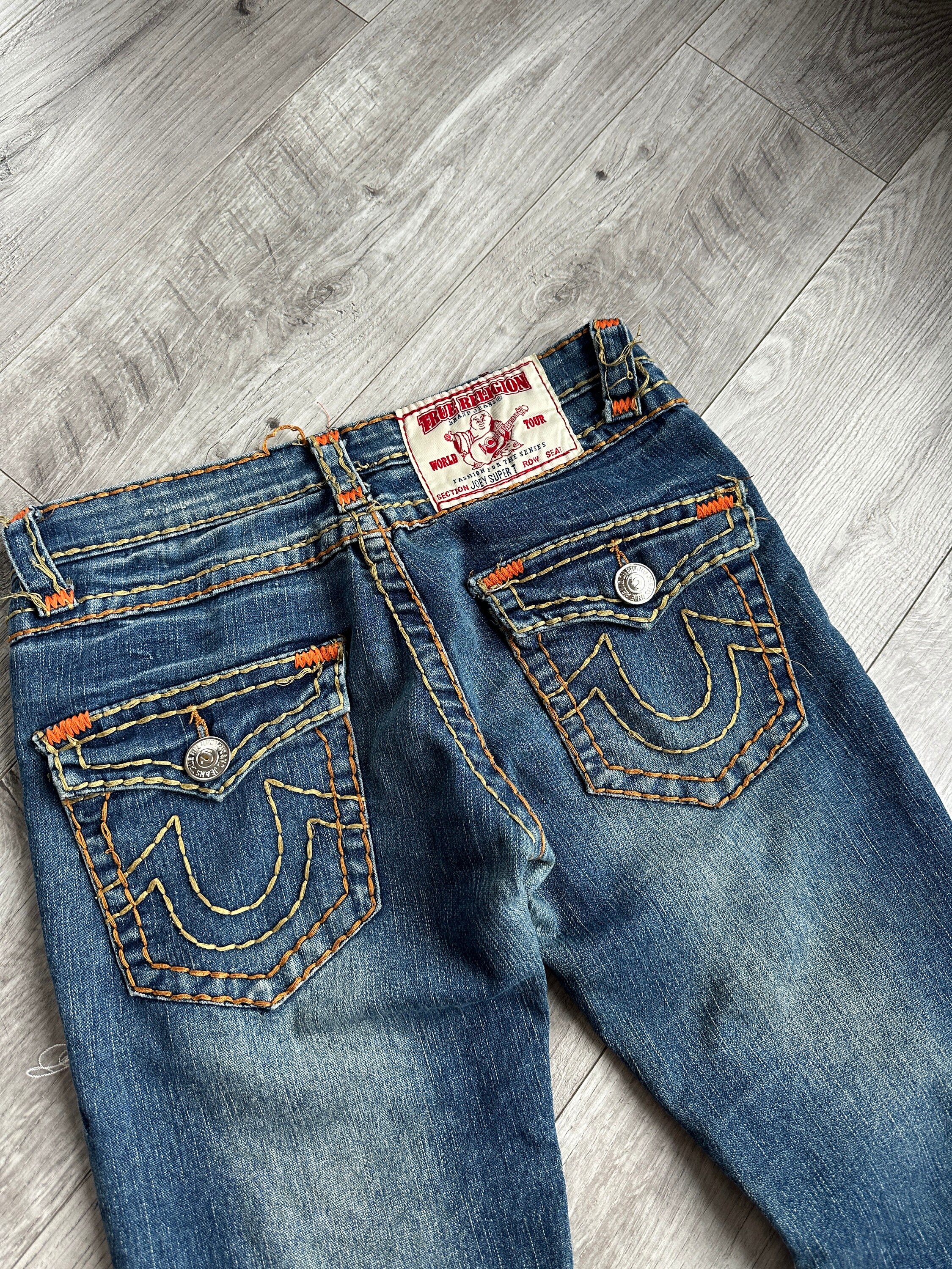 True Religion Vintage Women's Rare Joey Super T Blue Jeans - Etsy