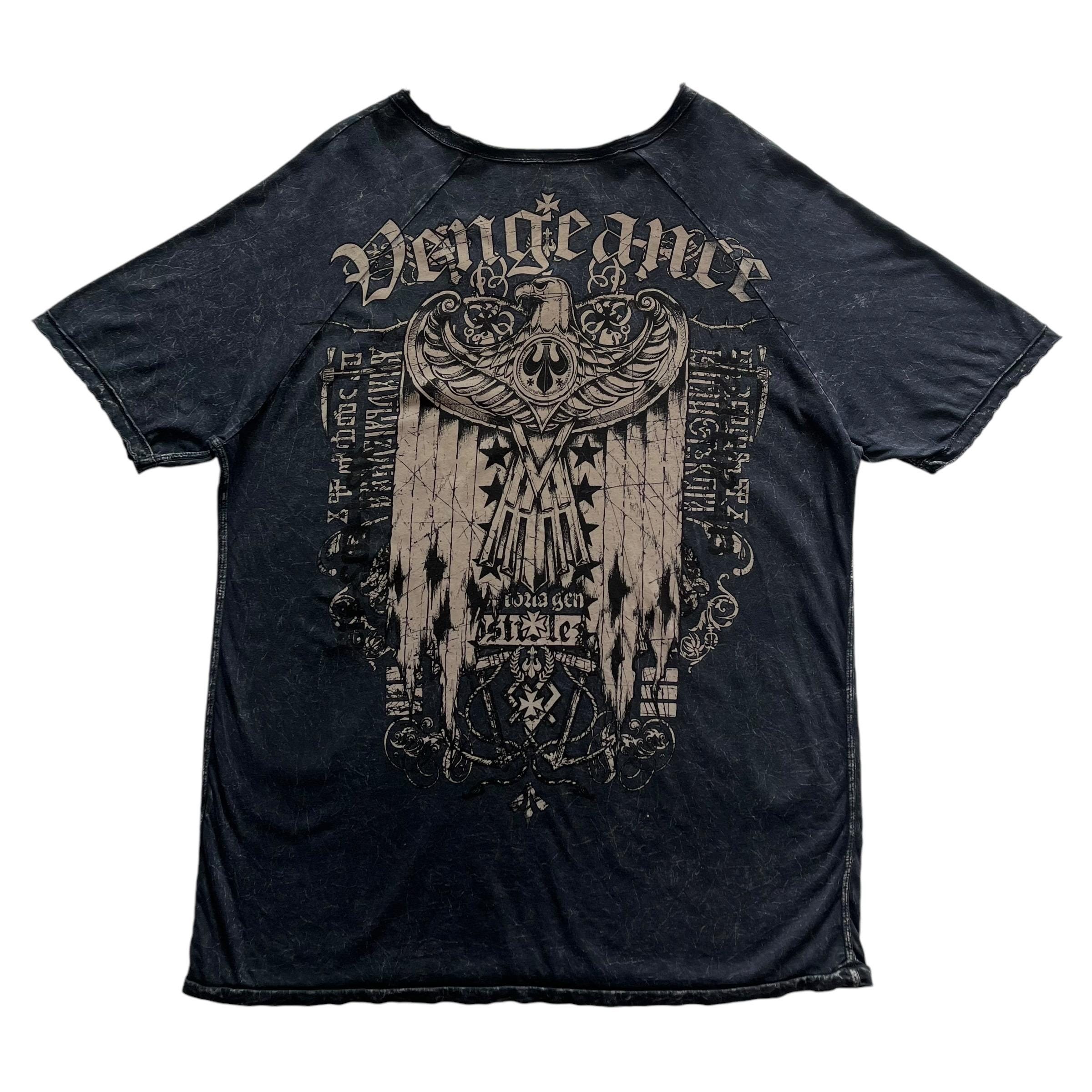 Raw State Cross Wing Grunge Cyber Y2K Style T-shirt - Size 2XL - Etsy