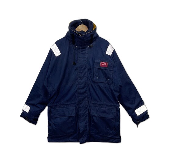 Vintage 90s Polo Hi Tech by Ralph Lauren Fireman Jacket Reflective
