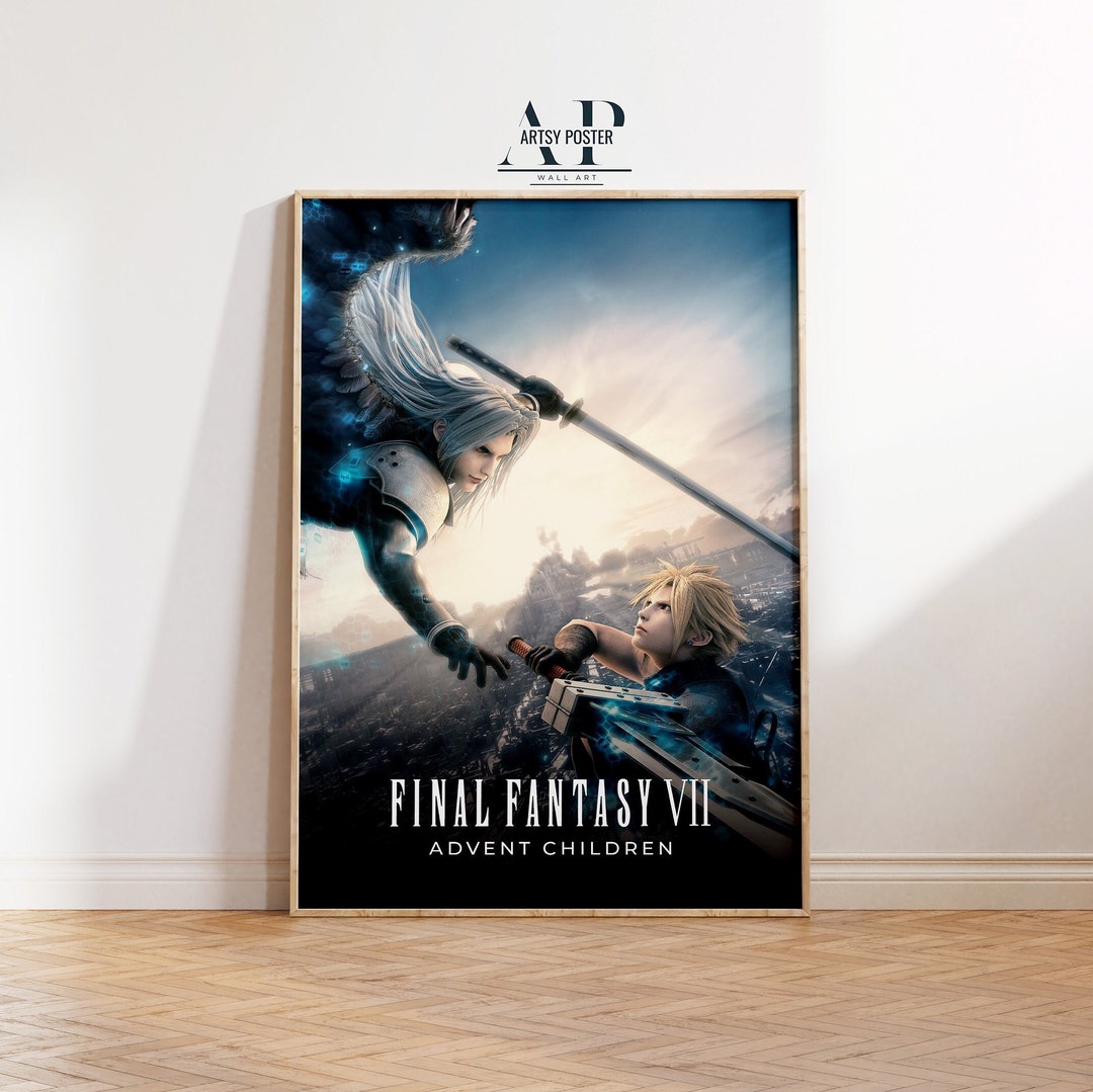 Final Fantasy VII Poster: Cloud Vs Sephiroth RPG Art Print - Etsy