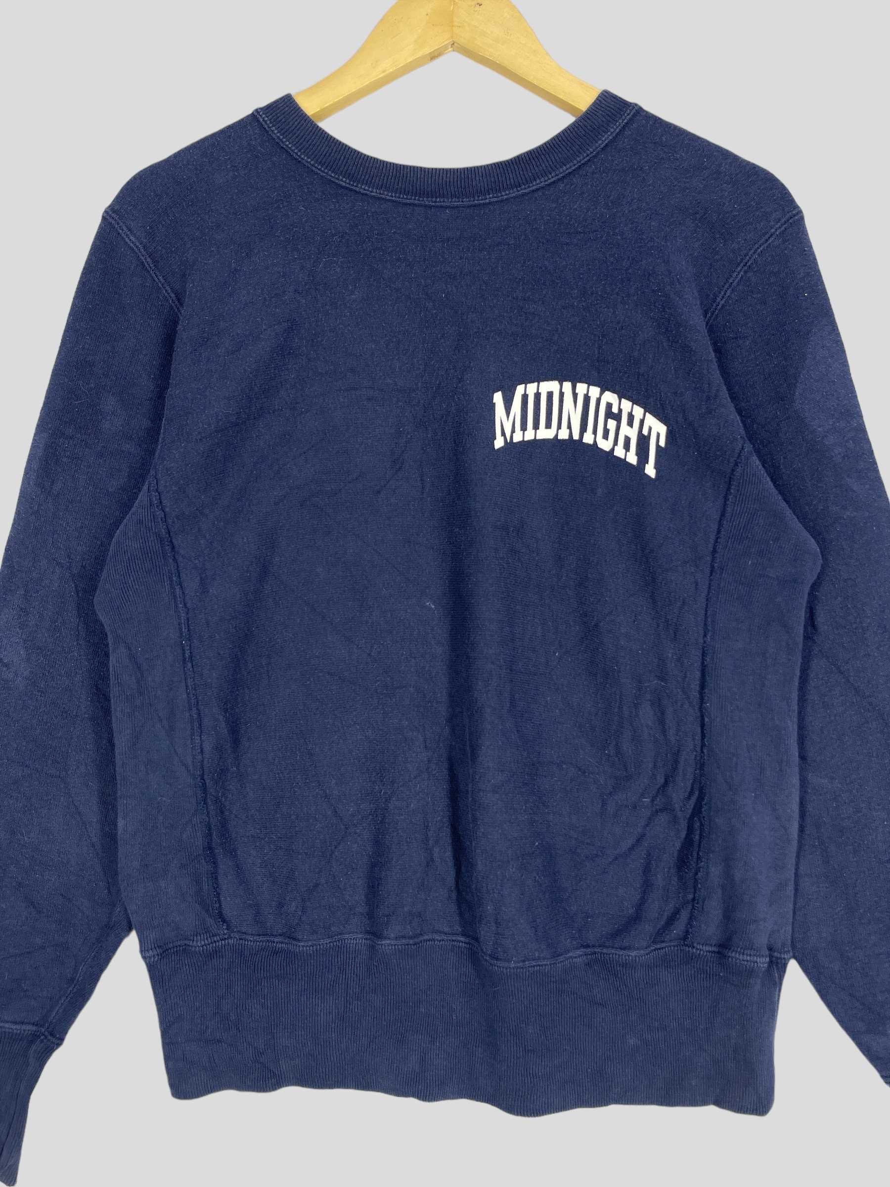 Vintage 90s Champion Reverse Weave Sweatshirt, Midnight Blue, Size
