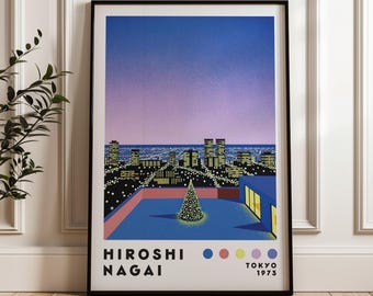 永井博アートプリント、ヴェイパーウェイヴプリント、ミニマリスト