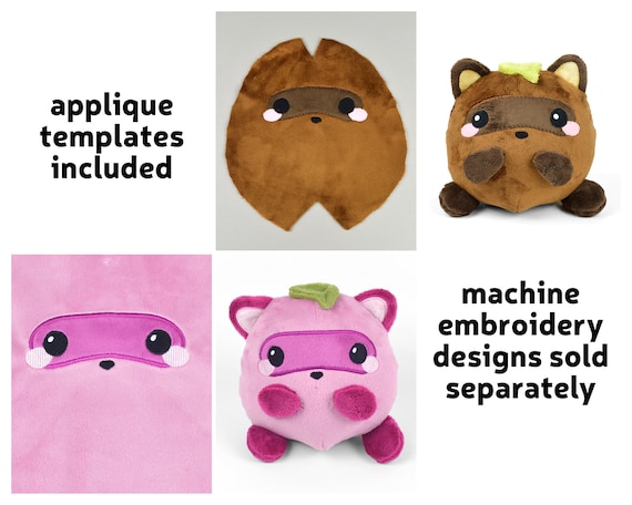 Tanuki (japanese Raccoon Dog) Sewing .pdf Pattern Plush Stuffed