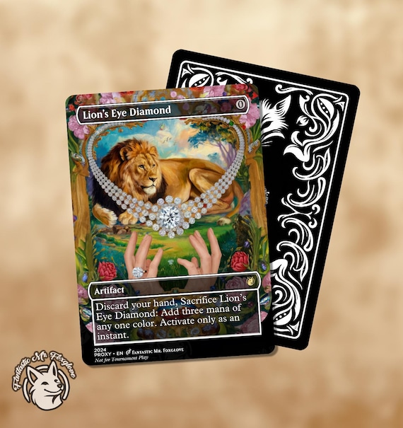 Lion's Eye Diamond | Proxy Card - Etsy