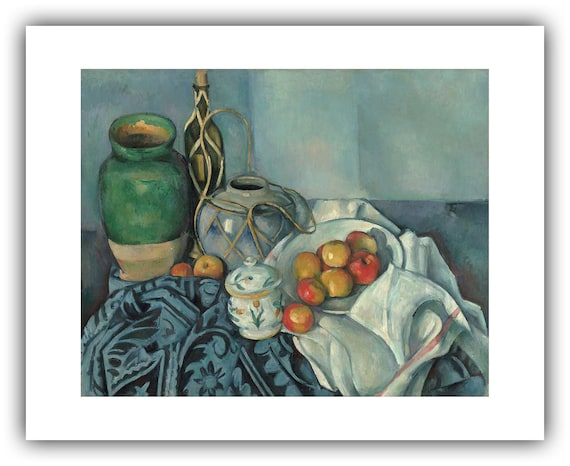ポール・セザンヌ：リンゴのある静物画（1893-1894年） - ジクレー版画