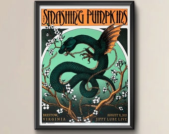 Official Smashing Pumpkins Concert Poster - the World is A Vampire