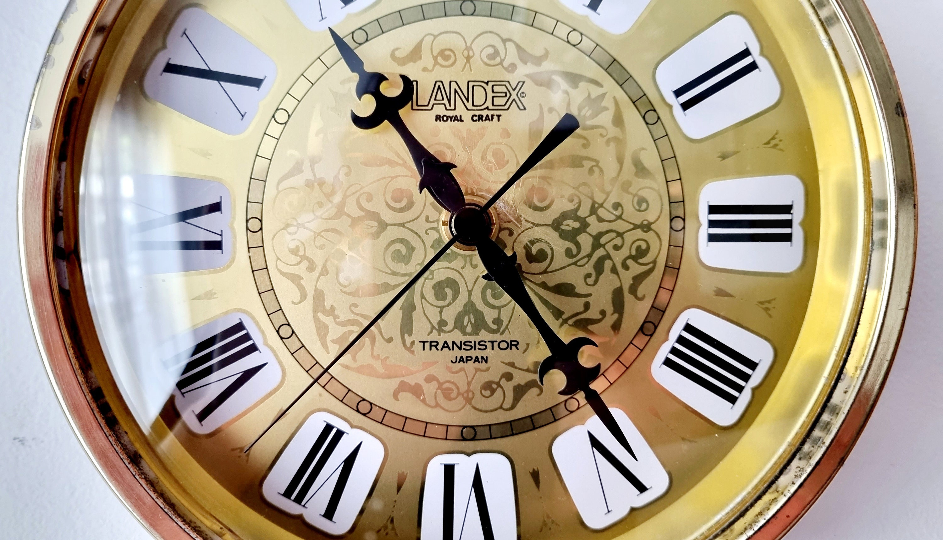 Landex Royal Craft Transistor Clock Japan, Japan Metal Wall Clock