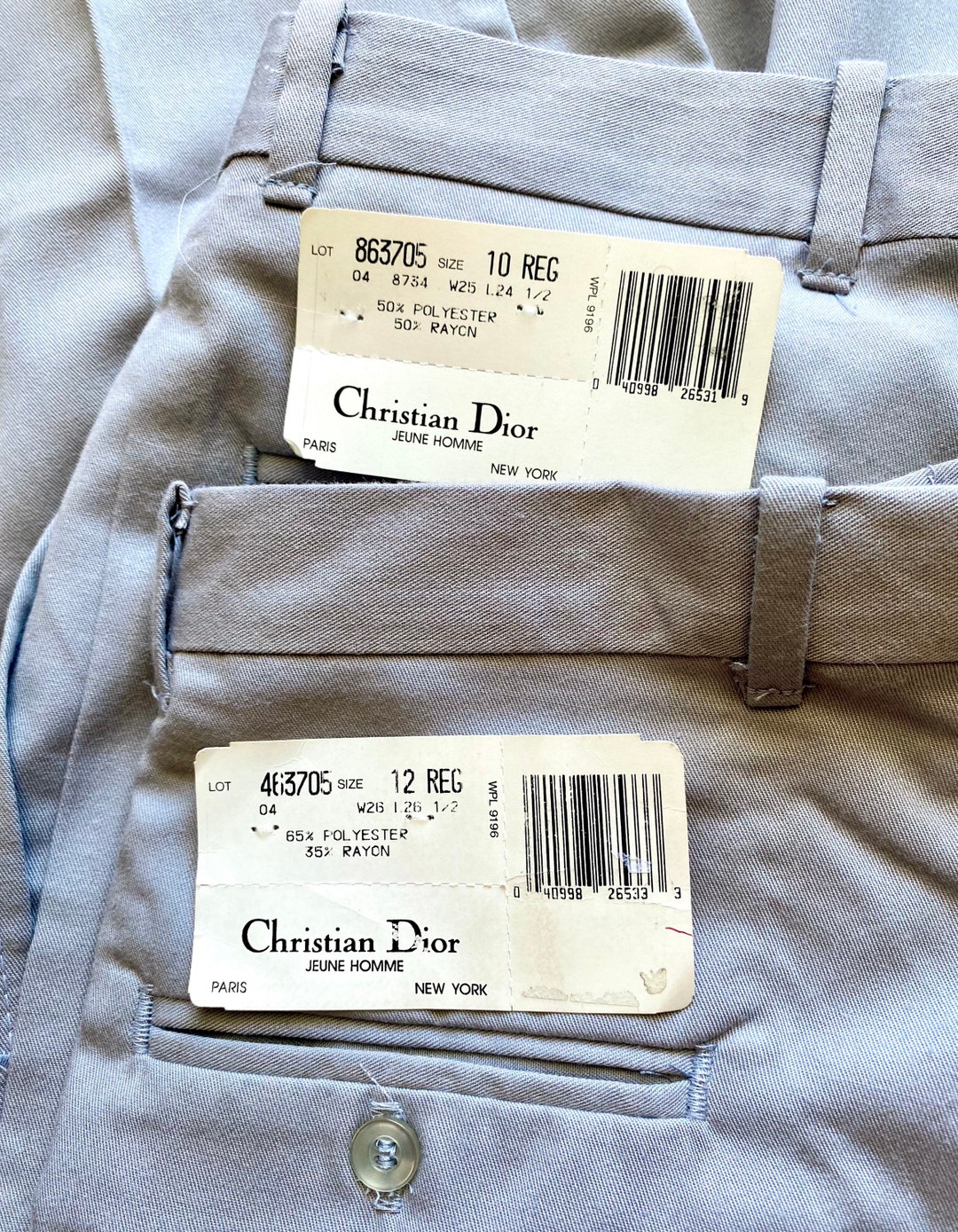 Vintage Christian Dior Gray Minimalist Pants - Etsy