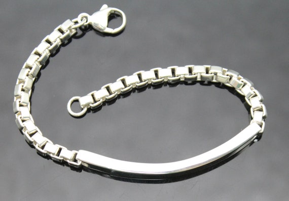LIKE NEW! Authentic Tiffany & Co 2004 ID Bar Venetian Link Solid