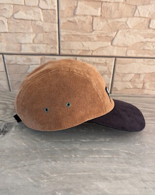 Supreme vintage Velvet Camp Cap Hat Brown black 5 Panel Logo | eBay