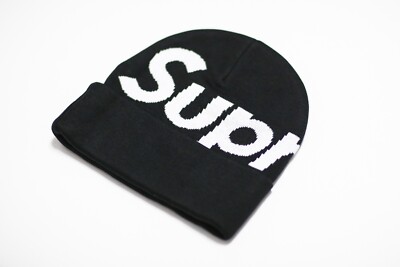 Supreme Big Logo Beanie Black FW23 NYC | eBay