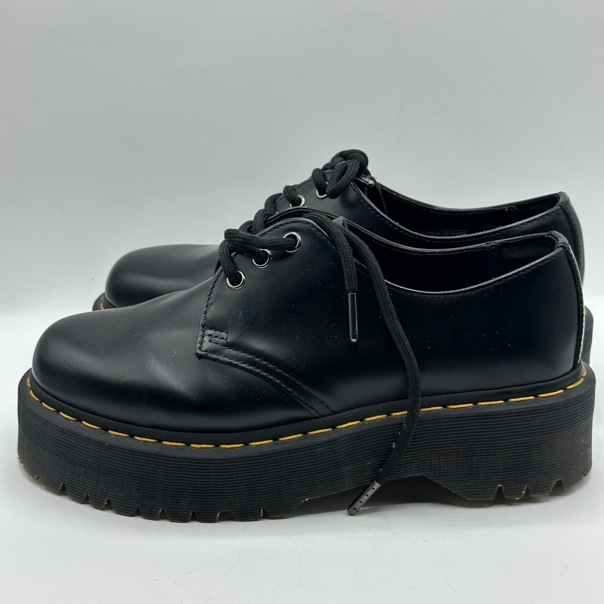DR. MARTENS 1461 Quad Smooth Leather Platform Oxford Sz 9 $170 | eBay