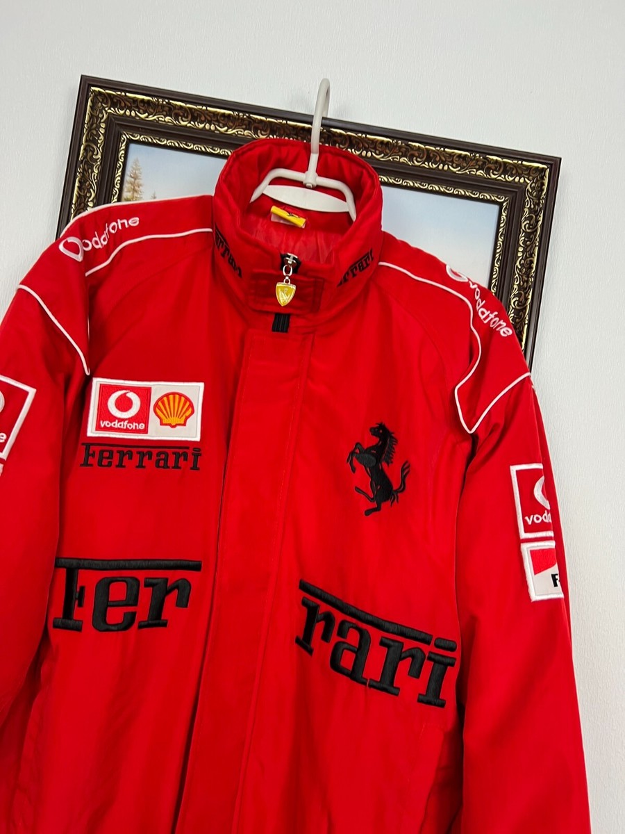 Vintage Racing Ferrari F-1 Rormula 1 Jacket Red Bomber Rare