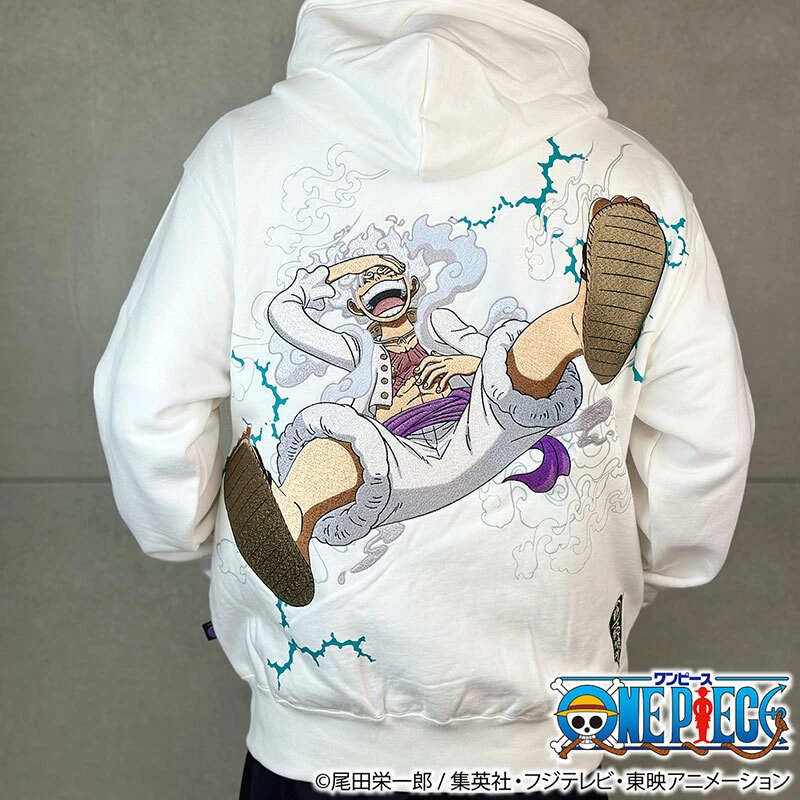 Karakuri Soul x ONE PIECE Luffy Nika Gear 5th Embroidered Zip Up