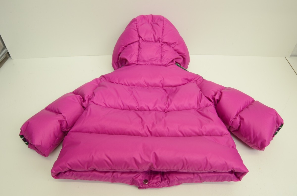 Authentic Gucci Baby Girls Winter Jacket Size 6/9 Hot Pink Snow