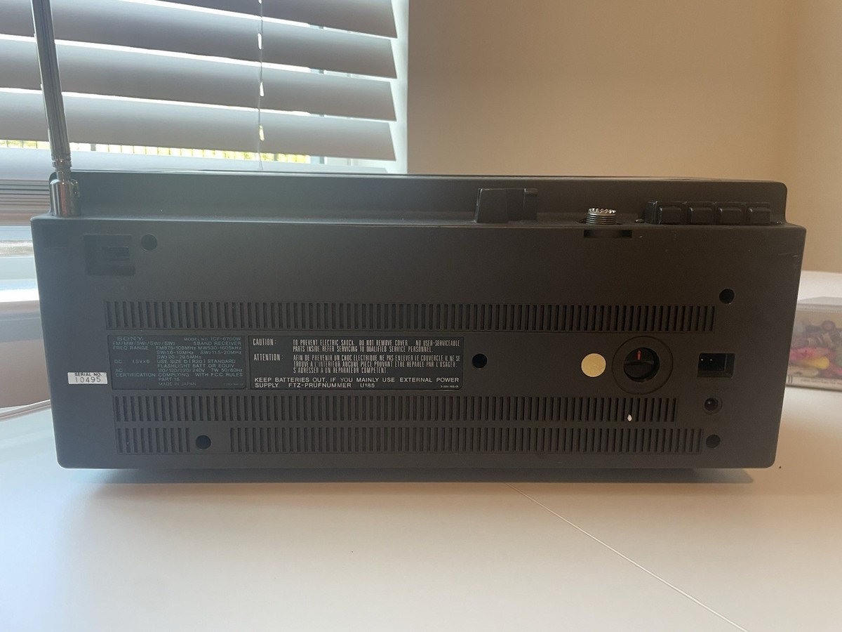 Sony ICF-6700w FM/AM Multi Band Receiver | eBay