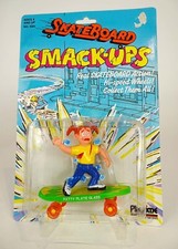 Vintage 1986 80s Playtime Skateboard Smack-ups Patty Plate Glass