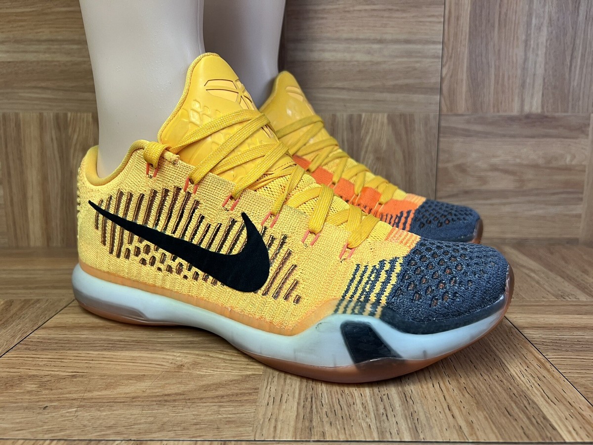 RARE🔥 Sz 9.5 - Nike Kobe X 10 Elite Rivalry Chester Wolf Gray