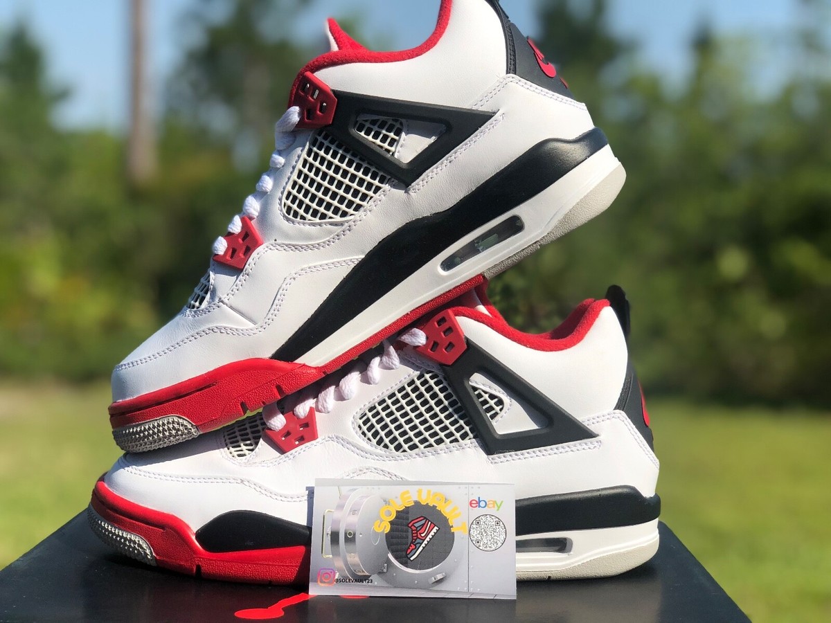 Air Jordan Retro 4 Fire Red (2020) 408452-160 GS Sz 6.5y,7y | eBay