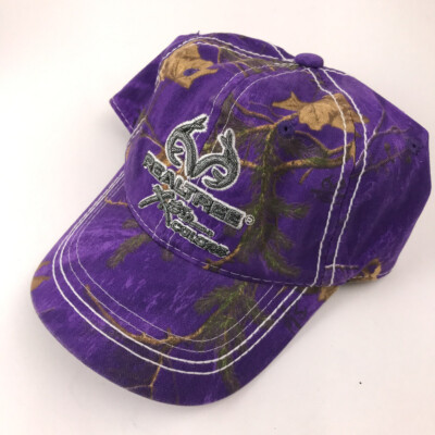 Realtree xtra colors purple camouflage hat silver sparkle