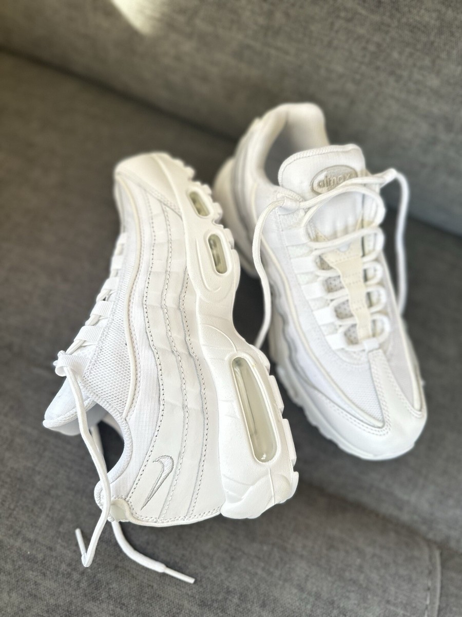 NEW IN BOX* MEN NIKE AIR MAX 95 ESSENTIAL WHITE/WHITE (CT1268-100