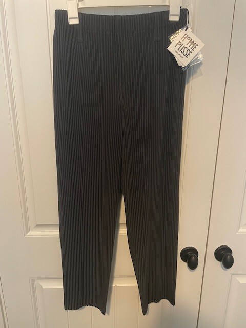 Issey Miyake Homme Plisse Pants HP26-JF148 Gunmetal Rare Monthly