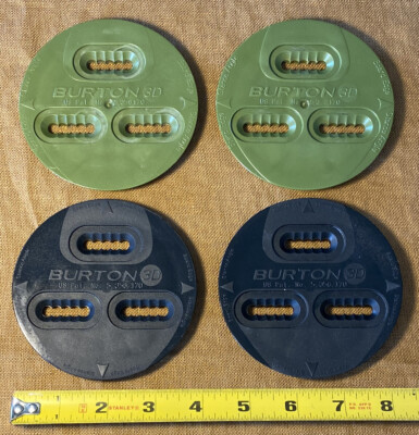 Qty 4 Burton Snowboard Binding Discs 3D | eBay