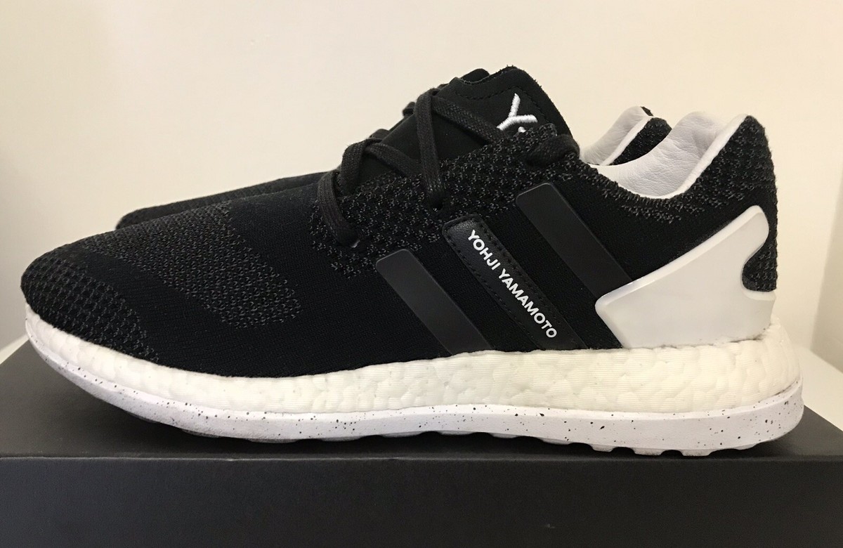 Adidas Y-3 Pure Boost ZG Knit Core Black White Mens Sz 9.5 Yohji