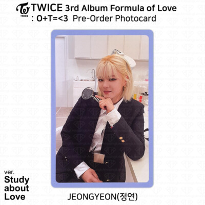 TWICE 3rd Album Formula of Love : O+T= 3 Official Photocard