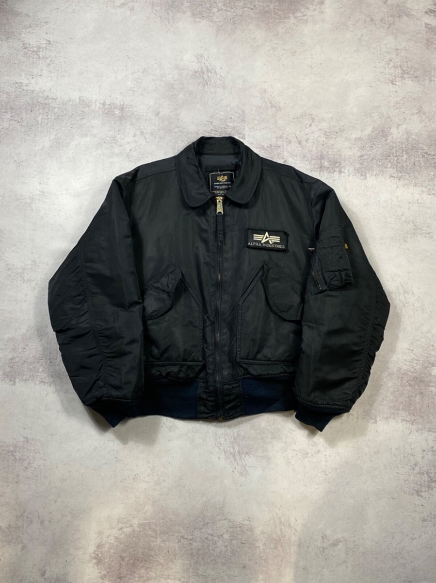 Vintage Alpha Industries CWU 45 Pilot Bomber Jacket Size L | eBay