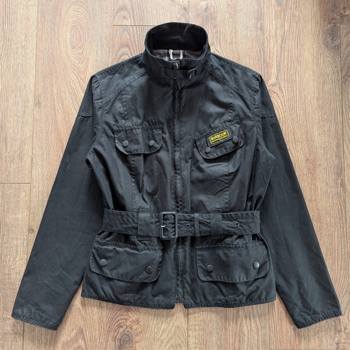 Barbour International L1528 Wax Jacket Made In England Motorcycle