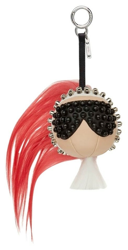 NWT FENDI Punkito Karlito Fur Key Chain Bag Charm Pink | eBay