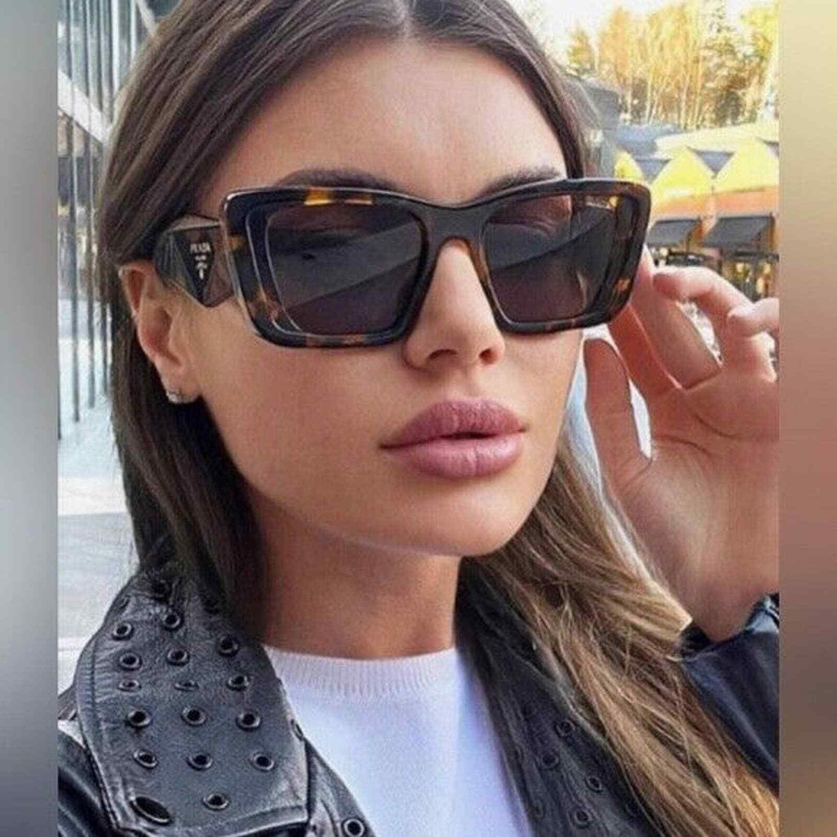 PRADA SYMBOLE PR 08YS 01V-8C1 Honey Havana Brown Lens Women