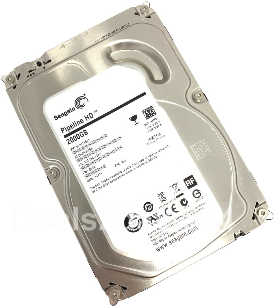 ST2000VM003 Seagate Pipeline HD 2TB 5900RPM SATA 6Gbps 64MB Cache