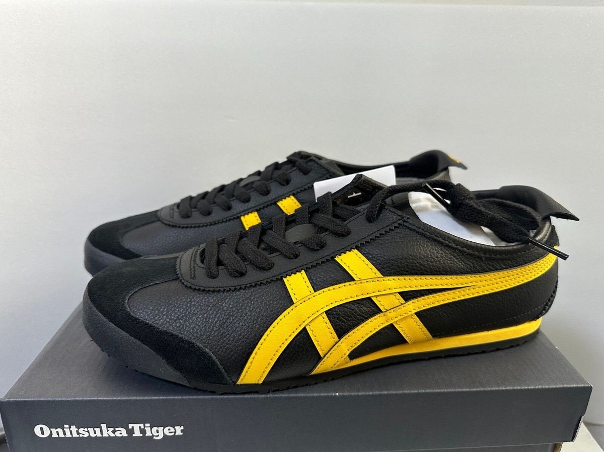 Onitsuka Tiger MEXICO 66 1183A201 003 BLACK YELLOW Unisex Size | eBay