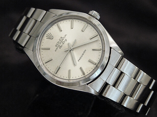 Mens Rolex Air King Precision 5500 Stainless Steel Watch Oyster