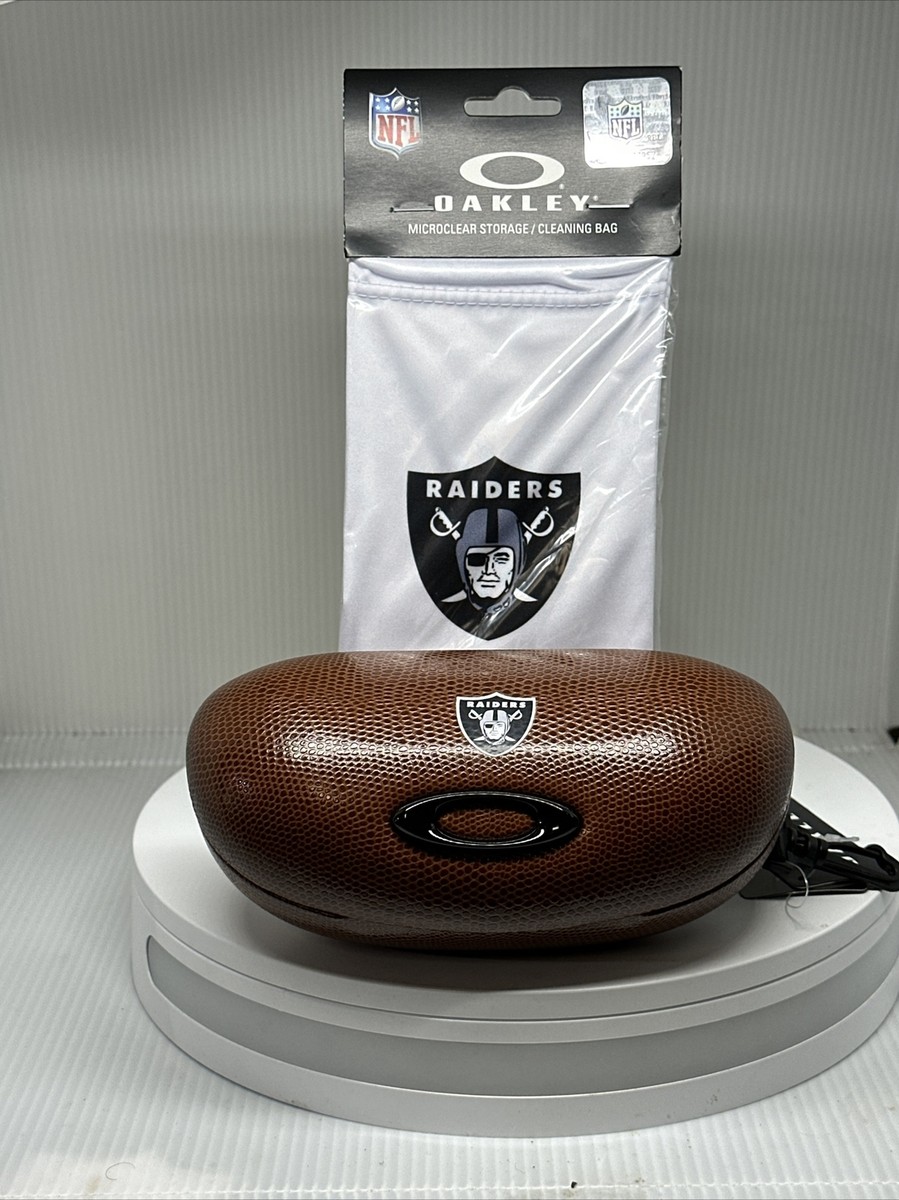NWT Oakley NFL Bundle…Microbag And Football Hard Case Oakland/Las