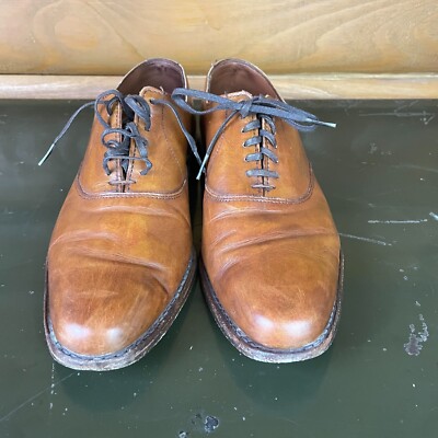 Allen Edmonds Carlyle Men's Walnut Brown Plain Toe Oxford Lace