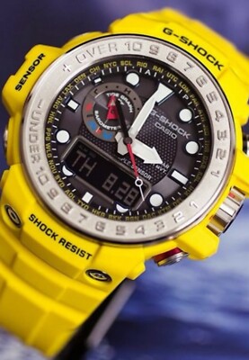G-SHOCK GULFMASTER GWN-1000-9A 55.8mm Yellow Resin Case with