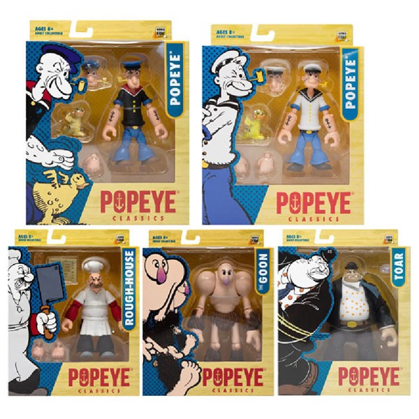 Boss Fight Studio Popeye Classics Wave 3 Set of 5 Figures Brand